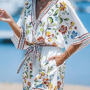 Floral Jumper Shorts (NWOT) Medium